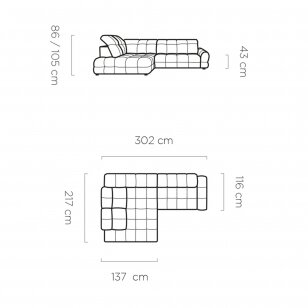 Minkštas kampas TO66141